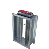 RUIBOYOU HVAC - Volet coupe-fumée rectangulaire en acier galvanisé résistant au feu pour système de ventilation de climatisation - Flexible et facile à installer