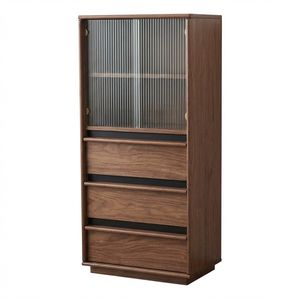 <span class=keywords><strong>Commode</strong></span> en bois massif de luxe de style moderne du milieu du siècle à <span class=keywords><strong>9</strong></span> <span class=keywords><strong>tiroirs</strong></span> |   Organisateur de placard écologique et peu encombrant pour chambre et salon - Product Image 1