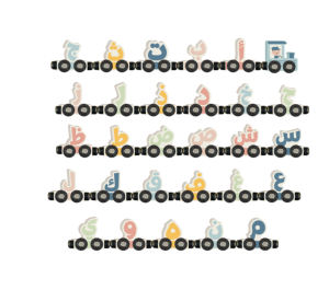 Treno in Legno Montessori Islamico per l'Apprendimento dell'<span class=keywords><strong>Alfabeto</strong></span> Arabo, Giocattolo Educativo per Bambini Musulmani - Product Image 1