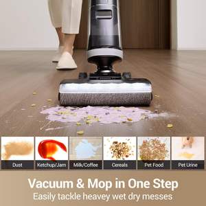 Original para aspiradora Dreame H14 Pro Wet Dry Vacuum Cleaner 180 °   Mopa Aspiradora Plana 140 ° Lavado y secado rápido con aire caliente - Product Image 3