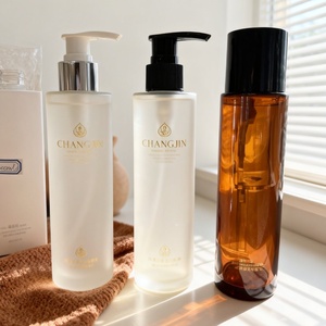 Flacon d'huile corporelle en verre givré de luxe pour cosmétiques, emballage cosmétique personnalisé, flacon de toner en verre. - Product Image 6