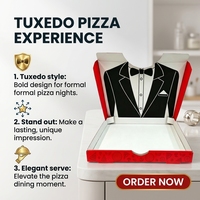 Nouvelle conception de boîte à pizza rectangulaire personnalisée, boîtes à pizza à emporter imprimées sur mesure avec logo