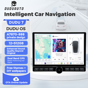 Écran de navigation <span class=keywords><strong>Bluetooth</strong></span> universel pour voiture DUDUAUTO modifié, type DUDU7 à 7 boutons, 10,1 pouces et 12,9 pouces - Product Image 1