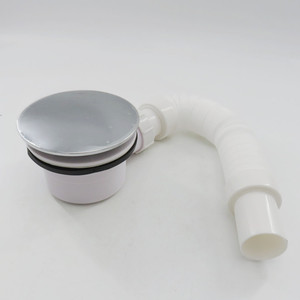 Scarico doccia, vassoio doccia in ABS cromato da 90mm sifone scarico per la prevenzione degli odori sottile, scarico laterale P Trap - Product Image 3