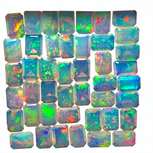 Natural Ethiopian Welo <b>Opal</b> 2 Carat Octagon Cut – Fire Color Play Gemstone, October Birthstone for Jewelry Making <b>Opal</b> Stones, - Product Image 2