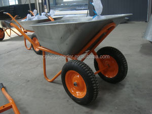 Galvanizado neumática de doble rueda <span class=keywords><strong>Barrow</strong></span>/rojo recubrimiento en polvo 80 l carretilla wb6418 - Product Image 3