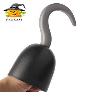 Fankasi <b>Plastic</b> Pirate <b>Hook</b> Black Halloween Costume Prop for Adults and Children Cosplay - Product Image 1