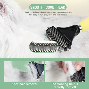 Peigne démêlant double face en silicone pour animaux de compagnie, vente en gros d'usine, sûr pour chats et chiens - Product Image 5