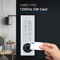Secukey SF12 Clavier métallique Bluetooth pour contrôle d'accès, lecteur de carte EM 125KHz, clavier tactile RFID, lecteur d'empreintes digitales, OEM ODM