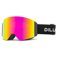 Lunettes de ski de haute qualité avec verres HD clairs, design à couvercle coulissant, lunettes de sport tendance avec verres interchangeables facilement