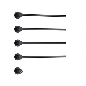 <span class=keywords><strong>Radiateur</strong></span> Chauffe-Serviettes Électrique Mural Dissimulé en Acier Inoxydable 304 pour Hôtels, Tube Rond, Barre Chauffante Noire - Product Image 4