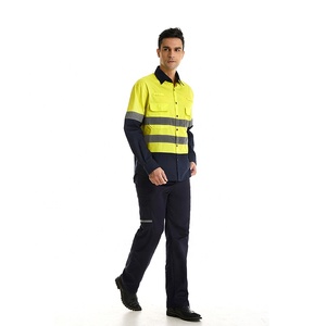 Baju Panjang Pria dengan Celana untuk Kerja, Pakaian Kerja Keselamatan Reflektif untuk Pabrik - Product Image 4