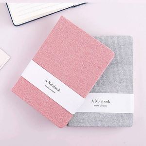 A5 Linen Fancy Fabric Cover Hardcover Organizer/Planner <b>Notebook</b> Custom Logo Custom Color 80 Sheets Thread Sewing Binding <b>Cute</b> - Product Image 4