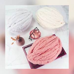 Kit de Matériaux DIY en <span class=keywords><strong>Laine</strong></span> Islandaise Filée à la Main, Fil Chenille Blanchi Extra-Épais, pour Écharpe, Bonnet, Couverture, Coussin, Lit pour Chat - Product Image 3