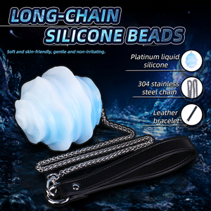 Série de Boules Anales en Silicone avec Chaîne Longue, Design Marteau Météore, 4 Tailles, pour Entraînement Vaginal et Anale, Accessoires SM Ovipositor - Product Image 2