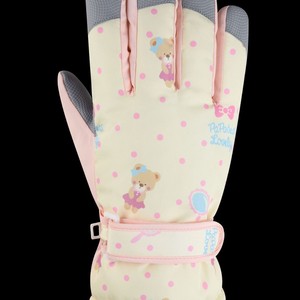 Gants de ski beige pour femmes, chauds, doublés de polaire, épais, coupe-vent, résistants au froid, pour l'extérieur, pour le cyclisme - Product Image 1