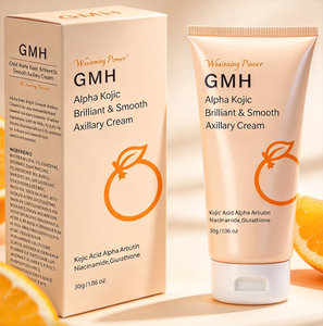 Crème éclaircissante pour les aisselles à l'acide alpha kojique, lotion corporelle éclaircissante, niacinamide, glutathion, soin de la peau des aisselles, 50g, personnalisable en usine - Product Image 1