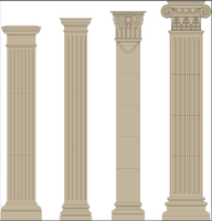 Mini colonnes romaines en polystyrène - Durable et écologique, capitale et tige pour bureau/accessoires de photographie