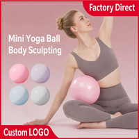Mini ballon de yoga 25 cm anti-éclatement en PVC écologique pour Pilates, entraînement de la barre, renforcement du tronc, mise en forme corporelle, petit ballon d'exercice de stabilité, logo personnalisé
