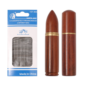 JC Self Threading <strong>Needles</strong> Stitching <strong>Needles</strong> for DIY Embroidery Sewing Wooden Sewing Storage <strong>Needles</strong> <strong>Case</strong> - Product Image 3