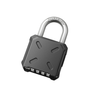 Cadenas à combinaison réinitialisable CH-620 55 mm à 4 chiffres pour extérieur avec anse en acier trempé de 8 mm, antirouille, pour portail et salle de sport