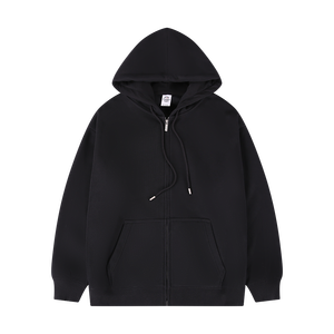 Sudadera de otoño personalizada de alta calidad para hombre, de manga larga, de terciopelo de algodón grueso Silver <span class=keywords><strong>Fox</strong></span>, ecológica, con cremallera. - Product Image 4