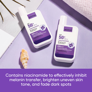 Crème <span class=keywords><strong>solaire</strong></span> hydratante à la niacinamide OEM/ODM SPF50+ Protection <span class=keywords><strong>solaire</strong></span> pour la peau Lotion <span class=keywords><strong>solaire</strong></span> pour le corps et le <span class=keywords><strong>visage</strong></span> 50ml MOOYAM - Product Image 2