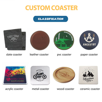 Blancs promotionnels imprimés Logo personnalisé tapis de tasse vin café bière Bar Coasters caoutchouc Silicone Pvc sous-verres pour boisson