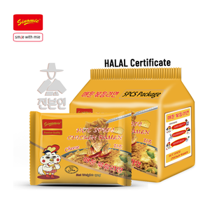 Nouilles Ramen Coréennes SINOMIE Buldak au Fromage Épicé, 132g – Fournisseur d'Usine de Ramen <span class=keywords><strong>Jaune</strong></span> Chinois - Product Image 1