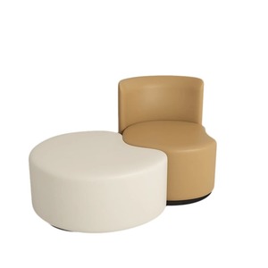 Sofá Modular de Oficina en Cuero PU con Esponja de Alta Densidad para Comedor y Área de Recepción - Product Image 5