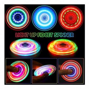 Spinner Sensorial con Espectro de Arcoíris, 12 Modos LED, Juguete de Estimulación Sensorial, Batería Recargable y Estuche, Juguete Novedoso y Divertido para Autismo - Product Image 5