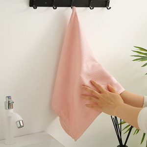 <b>Microfiber</b> Tea <b>Towels</b> 40x60cm Waffle Pattern Quick Dry Absorbent Kitchen <b>Towels</b> Rectangle Solid Color Home Use - Product Image 3