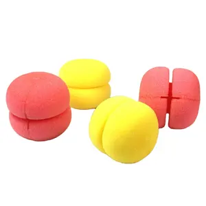 Hình Trái Tim Chăm Sóc Tóc Bọt Mềm Tròn Sponge Balls Curlers