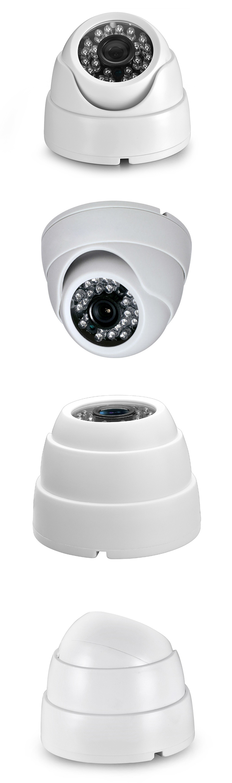 H.265 Audio Recording 4MP HD POE Power Supply CCTV Security Surveillance Home Protection Dome IP Network Camera IPC