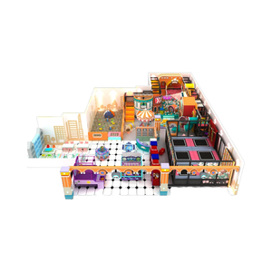 Équipement de terrain de jeu intérieur pour enfants de haute qualité-Jeux d'aventure et de toboggan sautant Grand <span class=keywords><strong>centre</strong></span> commercial de <span class=keywords><strong>parc</strong></span> de trampoline - Product Image 3