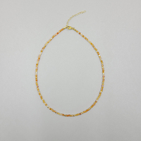 Collier ras du cou en perles de pierres précieuses naturelles de 2-3 mm, facettées, pour femmes