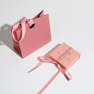 Hot-selling custom logo deluxe rectangular jewelry paper bags, flap-top ribbon cardboard <b>boxes</b>, cleaning cloths, <b>rings</b>, earrings - Product Image 1