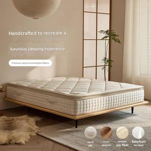 Colchón de Muelles Independientes Hecho a Mano con Fibra de Soja y Seda Natural de Estilo Moderno Directo de Fábrica para Hoteles y Hogares - Product Image 2