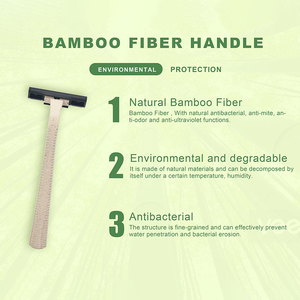 Dao cạo râu dùng một lần thân thiện với môi trường, an toàn, sinh học phân hủy, làm từ tre - Product Image 3