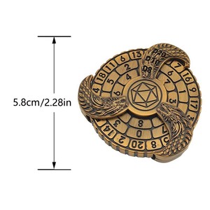 Juego de dados poliédricos grandes Metal y resina D20 D12 D10 D8 D6 D4 para MTG RPG Juego de mesa Accesorios para juegos de mesa - Product Image 6