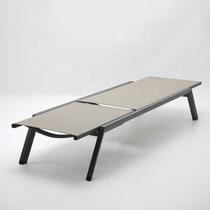 Lit <span class=keywords><strong>de</strong></span> plage inclinable réglable en Teslin imperméable et respirant pour l'extérieur, hôtel, piscine, ensemble <span class=keywords><strong>de</strong></span> <span class=keywords><strong>bain</strong></span> <span class=keywords><strong>de</strong></span> <span class=keywords><strong>soleil</strong></span> - Product Image 4