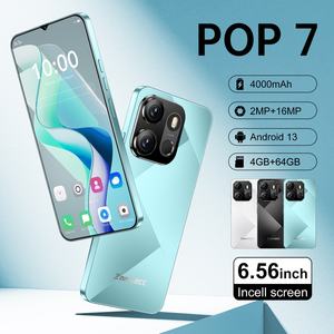 Nouvelle promotion ZNNXECC POP7 4+64GB Téléphone grand format 6,6 pouces avec reconnaissance faciale, authentification Google, prix de gros, LTE HD - Product Image 3