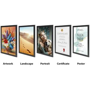 Cadre de diplôme professionnel en acajou 8,5x11, <span class=keywords><strong>porte</strong></span>-certificat en bois grainé résistant à l'humidité pour mur de bureau ou galerie - Product Image 3