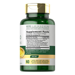 Aceite de Orégano BIOCCHN OEM de Marca Privada con Aceite de Semilla Negra en Cápsulas Blandas para la Salud Digestiva y el Alivio del Estrés - Product Image 2