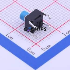 PTS645SM702LFS Tactile Switch Through hole Component THT-4P,6x6mm Switch Single Pole Single Throw Round Button Through Hole 6mm - Product Image 2