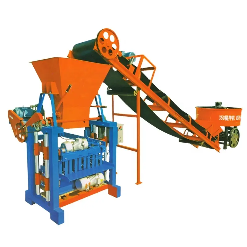 Grote Output Baksteen Machine Cement Blok Making Machine Betonblok Making Machine Voor Verkoop