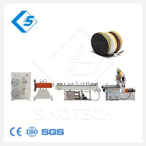 9mm * 2mm Size Magnetic Fridge Sealing Strip Rubber Bands Single Screw Extrusion Production Line with Magnetic Inserting Machine
