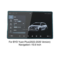 Protection d'écran en verre trempé HD transparent 2.5D 9H anti-bulles pour navigation automobile BYD Yuan Plus 2022-2026 12.8'' 15.6''