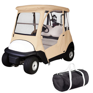 Cubierta de plástico transparente para carrito de golf, impermeable, a prueba de Sol, para la lluvia, 600D, Oxford + PVC, novedad - Product Image 4
