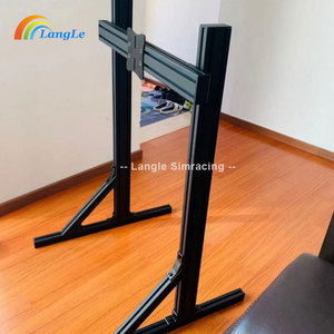 OEM DIY Sim Rig Simulateur de course Supports pour écran unique Supports pour triple écran Support au sol Support pour écran Support pour moniteur - Product Image 5
